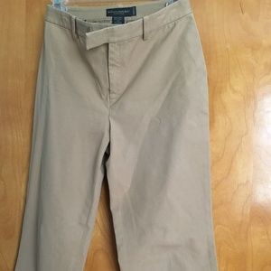 Banana Republic Harrison Fit Stretch Tan Khakis